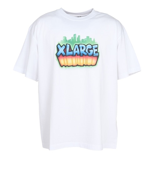 エクストララージ（XLARGE）SKYLINE 半袖Tシャツ 101252011017-WHITE