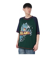 エクストララージ(XLARGE)PANTHER CLAWS ラグラン 半袖Tシャツ 101252011019-NAVY