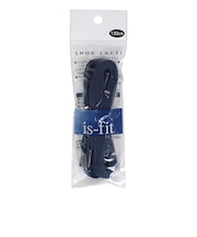 イズフィット(is-fit)シューレース 靴ひも X コットン ネイビー 130cm