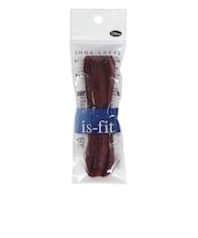 イズフィット(is-fit)シューレース 靴ひも X コットン ボルドー 120cm