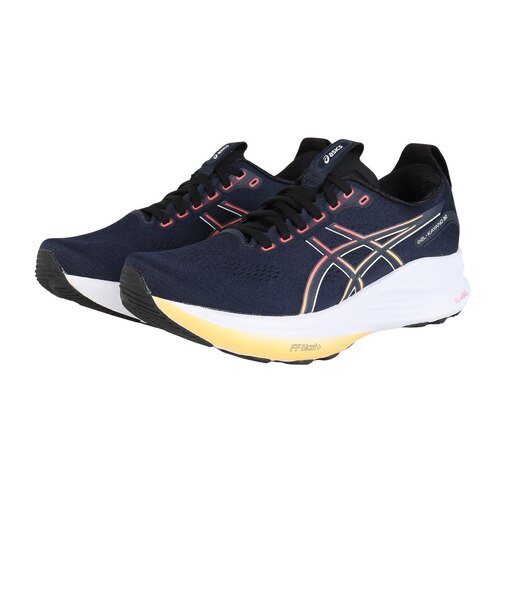 アシックス(ASICS)ランニングシューズ ジョギングシューズ GEL-KAYANO 32 WIDE ネイビー ブラック 1011C051.400 快適性 安…