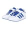アディダス（adidas）ジュニアスニーカー スポーツシューズ グランドコート 2.0 キッズ ホワイト ブルー NLD08-JQ8000  運動靴 トップス…