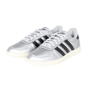 アディダス(adidas)スニーカー スポーツシューズ ブレイクネット スリーク シルバー JQ8263 スポーツ カジュアルシューズ