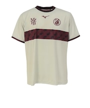 ミズノ（MIZUNO）サッカーウェア フットボール ボーダー 半袖Tシャツ P2MABX7302