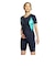 ナイキ（NIKE）フィットネス水着 水泳 ジップ付き半袖セパレーツ 上下セット 緑 M-LLサイズ 2993145-007