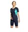 ナイキ（NIKE）フィットネス水着 水泳 ジップ付き半袖セパレーツ 上下セット 緑 M-LLサイズ 2993145-007