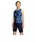 ナイキ（NIKE）フィットネス水着 水泳 総柄ジップ付きセパレーツ 上下セット 紺 M-LLサイズ 2993148-008