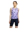 ナイキ（NIKE）フィットネス水着 水泳 総柄ジップ付きセパレーツ 上下セット 紫 M-LLサイズ 2993148-024