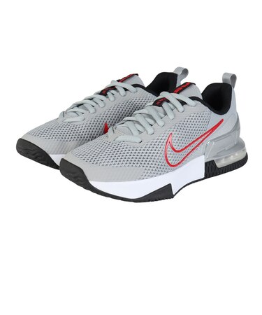 ナイキ(NIKE)ジムシューズ トレーニングシューズ エアマックス アルファ トレーナー 6 シルバー レッド FQ1833-011