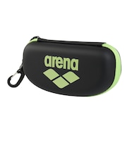 アリーナ(ARENA)ゴーグルケース 水泳バッグ M ブラック×グリーン AS5SAZ70U BKGR ゴーグル保護 持ち運び フック付き