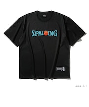 スポルディング（SPALDING）バスケットボールウェア Tシャツ ONE PIECEメラメラの実 ロゴ SMT25105PBK