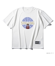 スポルディング(SPALDING)バスケットボールウェア Tシャツ ONE PIECEゴムゴムの実 ボールプリント SMT25101PWH