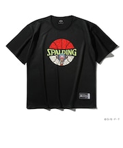 スポルディング（SPALDING）バスケットボールウェア Tシャツ ONE PIECEヒトヒトの実 ボールプリント SMT25103PBK