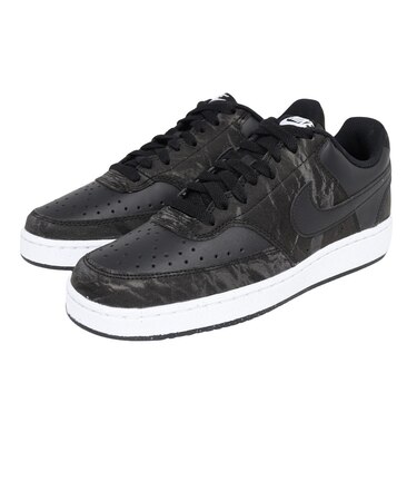 ナイキ（NIKE）スニーカー スポーツシューズ コート ビジョン LO NN ブラック ナチュラル HQ4377-001 カジュアルシューズ