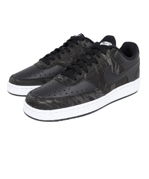 ナイキ（NIKE）スニーカー スポーツシューズ コート ビジョン LO NN ブラック ナチュラル HQ4377-001 カジュアルシューズ