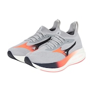 ミズノ(MIZUNO)ランニングシューズ ジョギングシューズ ミズノ ネオ ゼン グレー レッド J1GC258651 スニーカー