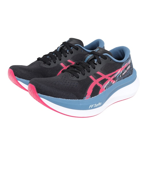 アシックス（ASICS）ランニング トレーニングシューズ マジック スピード 4 ブラック ブルー 1012B676.001