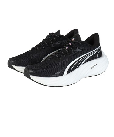 プーマ(PUMA)ランニングシューズ ジョギングシューズ ヴェロシティ ニトロ 4 ブラック ホワイト 31114101 スニーカー