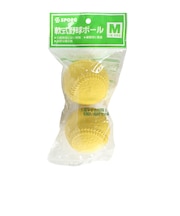 軟式用練習球 野球 ボール M号 2個入 SPYB-04 YEL
