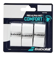 バボラ(BABOLAT)テニスグリップテープ 3本入り PRO ALPHA WET GRIP X3 653054-WH