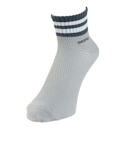 ヤックパック(YAK PAK)靴下 TOPライン SH ショートソックス グレー 25-27センチ 34E15503F 抗菌防臭 メッシュ おしゃれ 普段使い