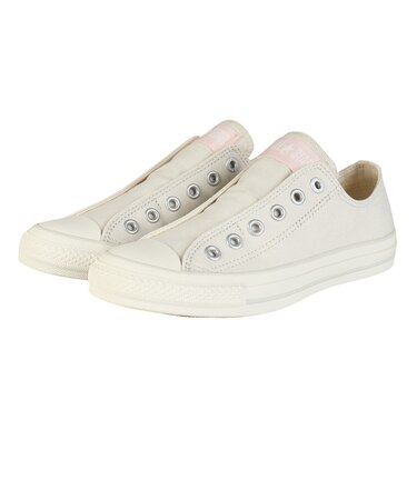 コンバース(CONVERSE)スニーカー キャンパスシューズ オールスター スリップ FE OX ホワイト ピンク 31315611 カジュアルシューズ