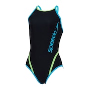 スピード（SPEEDO）競泳水着 レディース 水泳 エフシーターンズスーツ ターコイズ M-LLサイズ STW02550 TQ スイムウェア トレーニング水着