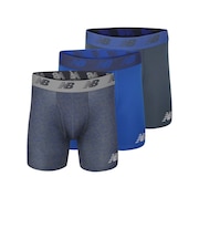 ニューバランス(new balance)プレミアムボクサーパンツ 6インチ前開き 3枚組 LAU13001GGM 下着 アンダーウェア ボクサー 3枚セット