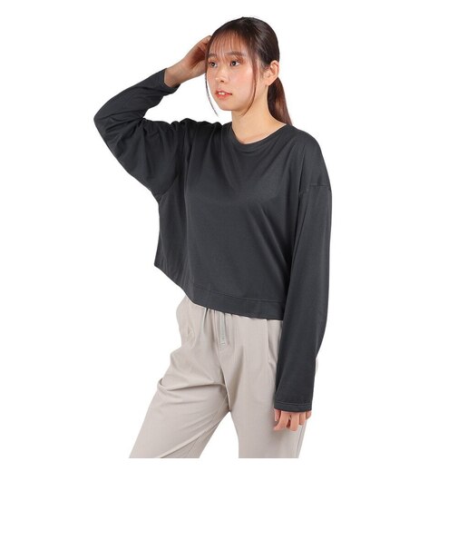 ダンスキン(DANSKIN)長袖Tシャツ レディース サップルスキン ヨガ DC523104 K