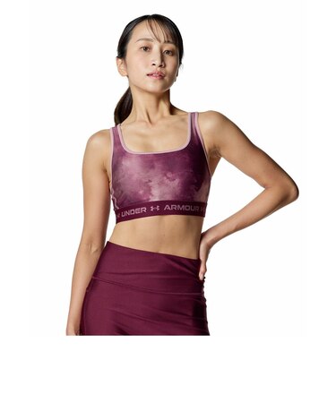 アンダーアーマー(UNDER ARMOUR)クロスバックブラ プリント ミディアムサポート 6007695 600