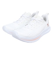 アンダーアーマー(UNDER ARMOUR)ランニングシューズ ジョギングシューズ ベロシティ 4 ホワイト ピンク 3027586 105 スニーカー
