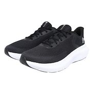 アンダーアーマー(UNDER ARMOUR)ランニングシューズ ジョギングシューズ チャージド ローグ 5 ワイド ブラック ホワイト 3028255 001