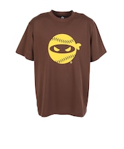 ピッチングニンジャ（PITCHING NINJA）野球ウェア ロゴTシャツ OT0125SS0011-BRN