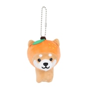 旅するキーホルダー みかん TMR001 柴犬  グッズ ボールチェーン ストラップ ぬいぐるみ