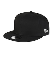 ニューエラ(NEW ERA)帽子 キャップ 9FIFTY Essential ワードマークロゴ 黒 Mサイズ 14667812 サイズ調整可 日差し対策