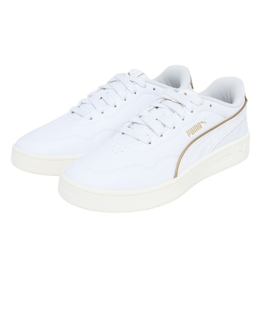 プーマ（PUMA）スニーカー スポーツシューズ コート ラリー デイナイト ホワイト ゴールド 40268201 カジュアルシューズ