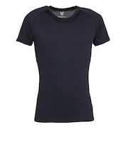 野球 丸首半袖 背面メッシュ ストレッチ アンダーシャツ YA5AB01 90
