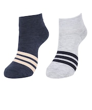 アディダス(adidas)ソックス 靴下 2足組 2P SOCKSSOCKSLGTGRE 紺/グレー Sサイズ (23-25cm) ODW20-KK8068 …