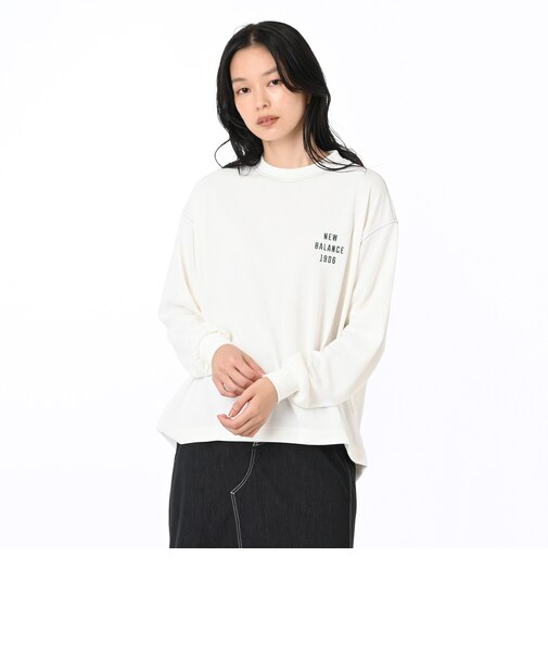 ニューバランス（new balance）クロップド ロングスリーブTシャツ AWT55654SST