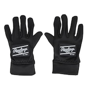 ローリングス（Rawlings）防寒手袋 野球 ジュニアフリースグローブ EAC15F06J-B/B