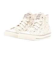 コンバース(CONVERSE)ジュニアスニーカー キャンパスシューズ チャイルド オールスター BS Z HI たべっ子どうぶつ ホワイト 37303590
