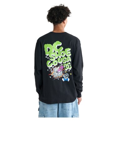 ディーシーシューズ（DC SHOES）CLASH DECK 長袖Tシャツ 25FWDLT254045BLK