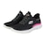 スケッチャーズ（SKECHERS）カジュアルシューズ スリップインズ サミット プラス シマーリング ストリッド ブラック ピンク 150619-BKMT