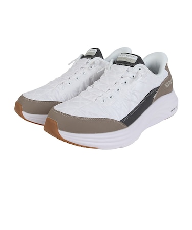 スケッチャーズ(SKECHERS)カジュアルシューズ スリップインズ コンツアーフォーム コージーフィット ホワイト グリーン 232619-WTP スニーカー