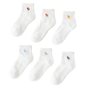 アバクロンビー&フィッチ(Abercrombie & Fitch)靴下 AFHN ANKLE ソックス 6足組 白 18-23cm B3FA04-BA7 子供…