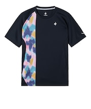 ルコックスポルティフ(lecoqsportif)テニスウェア Aile forme グラフィックゲームシャツ LN5FHT11M NV00