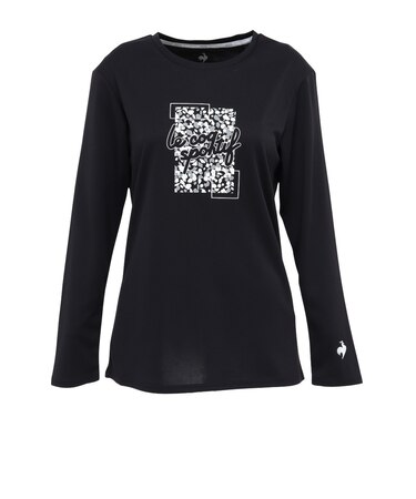 ルコックスポルティフ（lecoqsportif）テニスウェア レディース 長袖プラクティスシャツ LN5FLT30L BK00