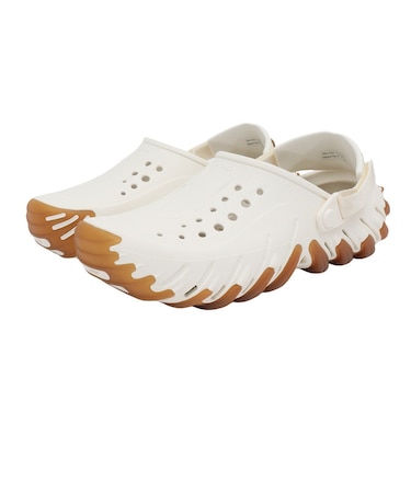 クロックス(crocs)サンダル エコー ガム RO クロッグ Chalk オフホワイト 211675-0WV スポーツサンダル
