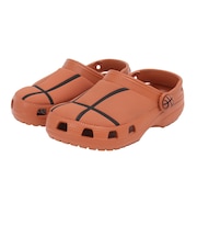 クロックス(crocs)ジュニア サンダル ClsBasketballClgK ブラウン 210156-805 スポーツサンダル