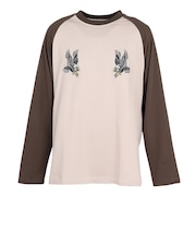 エクストララージ(XLARGE)EAGLE RAGLAN 長袖Tシャツ 101253011020-BROWN